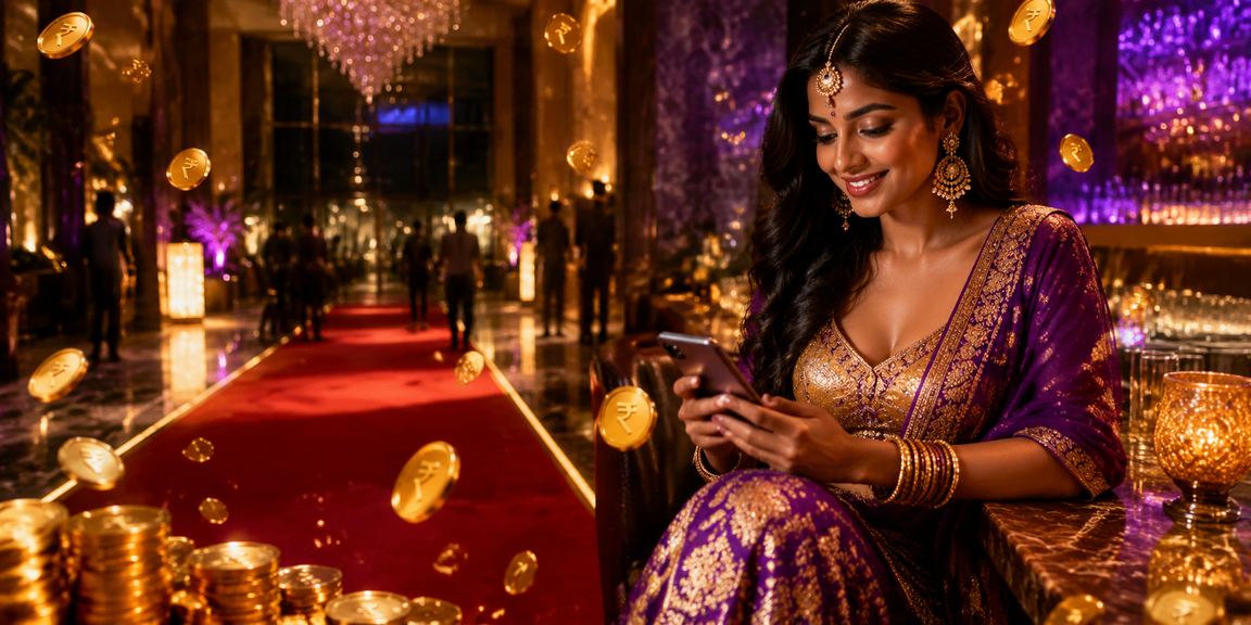 User enjoying casino games on Indian rupee platform app
